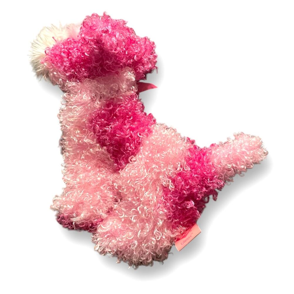 Ty Pinky Glitters Plush Dog 6" Pink White Stuffed Animal Pup Nursery Toy Vintage - Picture 5 of 12
